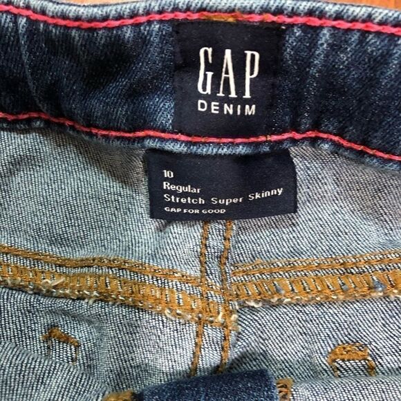 Gap Girls Denim Hi/Bye Flip Sequin Front Pockets Skinny Jean - Picture 14 of 15